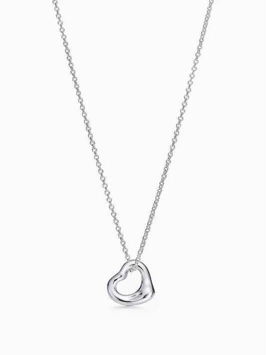 Tiffany & Co. Elsa Peretti Open Heart Pendant 11mm Silver - TIFFANY & CO. - BALAAN 2