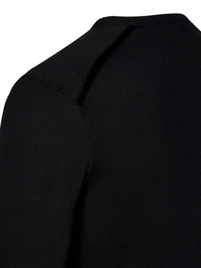 Henry Ribbed Long Sleeve T-Shirt Black - TOM FORD - BALAAN 2