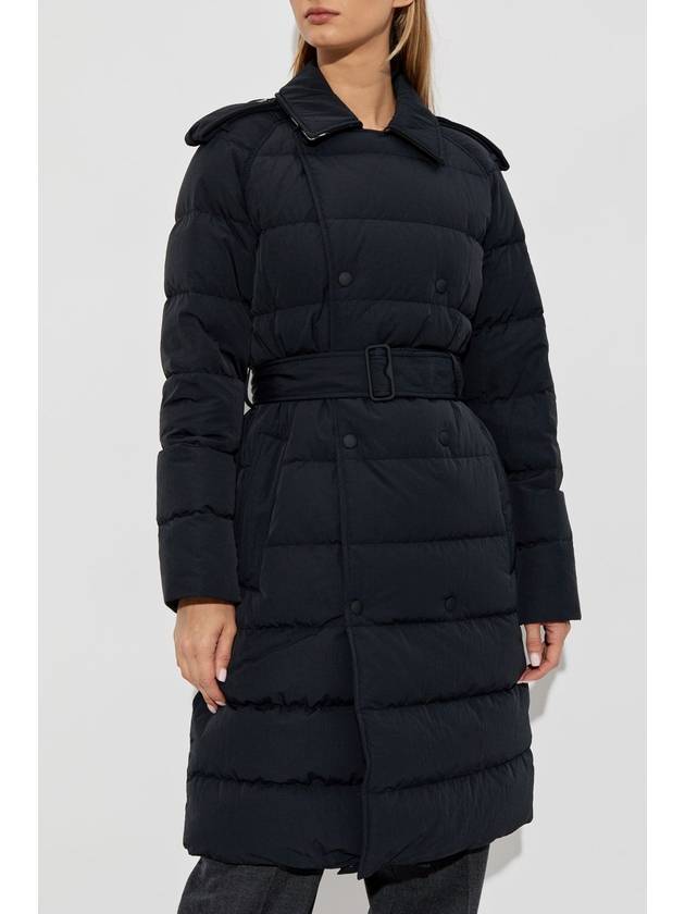 Burberry Down Jacket With Waist Belt, Women's, Black - BURBERRY - BALAAN 3