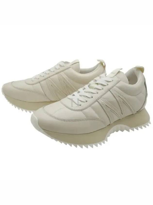 Pacey trainer low top sneakers milk white - MONCLER - BALAAN 2