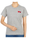 Comme des Gar ons Double Wappen Women s Short Sleeve T Shirt AZ T225 051 3 - COMME DES GARCONS PLAY - BALAAN 5