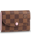 Rosalie Damier Coin Purse Brown Pink - LOUIS VUITTON - BALAAN 1