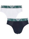 Men's Cotton Triangle Panties 2 Pack - EMPORIO ARMANI - BALAAN 1