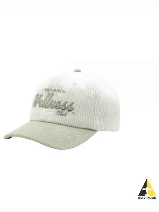 24 Draft Corduroy Hat WhiteSage AC039S412DW Cap - SPORTY & RICH - BALAAN 1