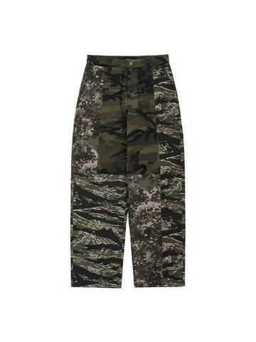 Camouflage Mixed Pants KHAKI Khaki 271307 - AJOBYAJO - BALAAN 1