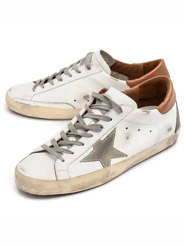 Superstar Brown Tab Sneakers White - GOLDEN GOOSE - BALAAN 3