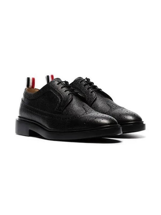 Men's Classic Long Wing Brogue Lace Up Brogue Shoes Black - THOM BROWNE - BALAAN 2