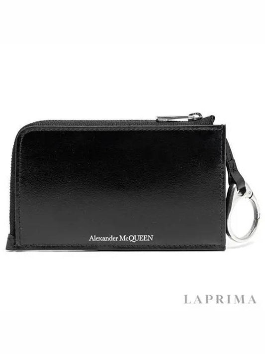 Zipper Card Wallet Black - ALEXANDER MCQUEEN - BALAAN 2