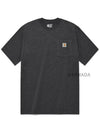 Workwear Pocket Short Sleeve T-Shirt Carbon Header - CARHARTT - BALAAN 2