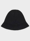 Seamless Cashmere Bucket Hat Black - CELINE - BALAAN 3