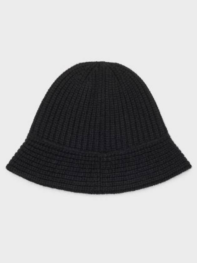 Seamless Cashmere Bucket Hat Black - CELINE - BALAAN 3