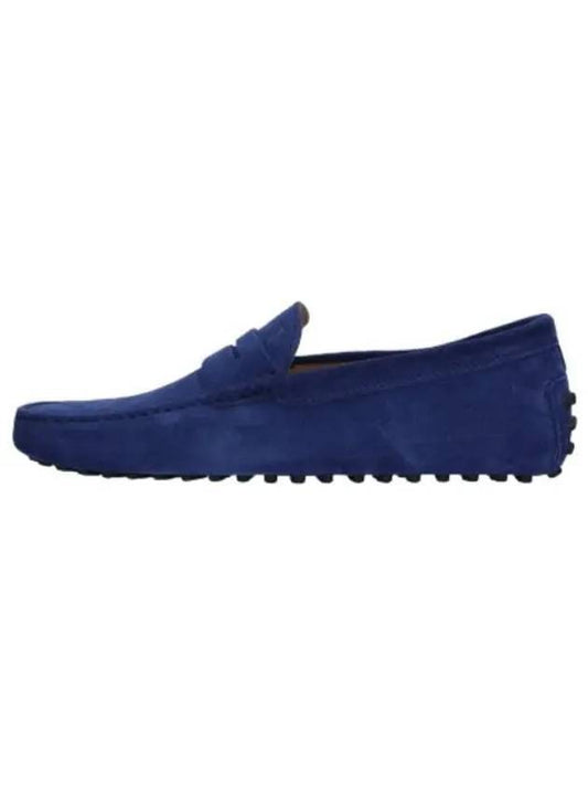 Gomino Suede Driving Shoes Blue - TOD'S - BALAAN 1