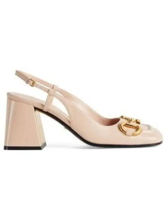 Women's Horsebit Slingback Heels Light Pink - GUCCI - BALAAN 2