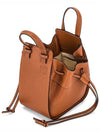 Mini Hammock Calfskin Bucket Bag Brown - LOEWE - BALAAN.