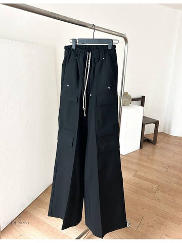 Bella Cargo Black Pants RP02D3327 WGP09 - RICK OWENS - BALAAN 1