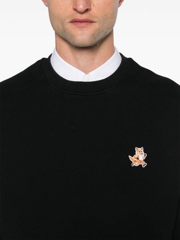 Fox Cotton Sweatshirt Black - MAISON KITSUNE - BALAAN 3