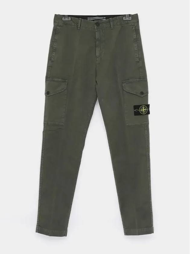 Wappen Logo Classic Cargo Straight Pants Green - STONE ISLAND - BALAAN 4