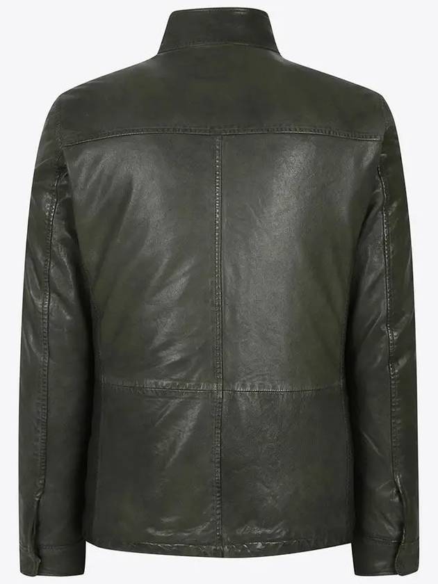Italian mock neck pocket point sheepskin jacket ALJP125 - IKALOOOK - BALAAN 6
