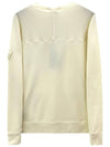 Waffen Patch Ghost Piece Cotton Sweatshirt Ivory - STONE ISLAND - BALAAN 3