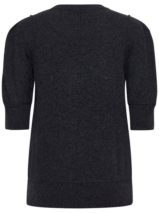 Short Sleeve Knit Top Anthracite Melange - LEMAIRE - BALAAN 4