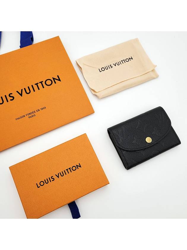 Rosalie Monogram Coin Wallet Black - LOUIS VUITTON - BALAAN 8