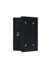 Signature Stitch Trifold Leather Half Wallet Black - MAISON MARGIELA - BALAAN 2