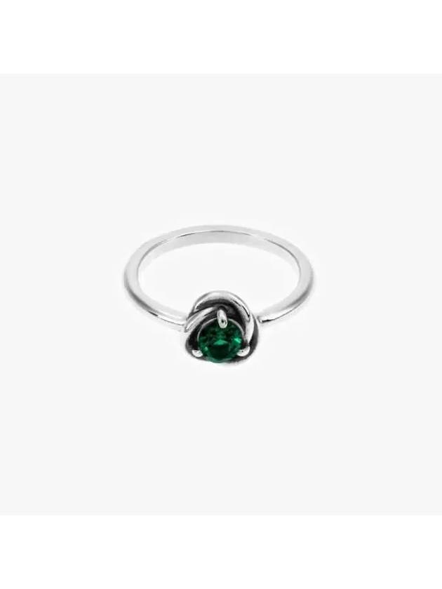 May Birthstone Eternity Circle Ring Green Silver - PANDORA - BALAAN 3