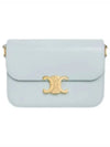 Classique Triomphe Shiny Calfskin Shoulder Bag Soft Blue - CELINE - BALAAN 2