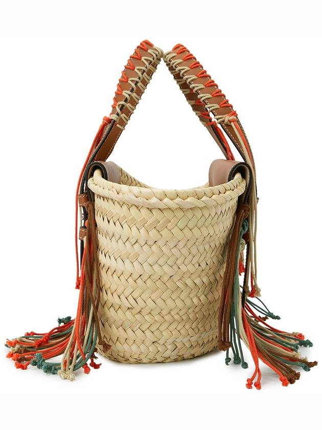 Women's Fringed Braided Tote Bag Beige - TOD'S - BALAAN 4