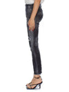 Washing Painting Cool Girl Crop Jeans Black S75LB0718 - DSQUARED2 - BALAAN 4