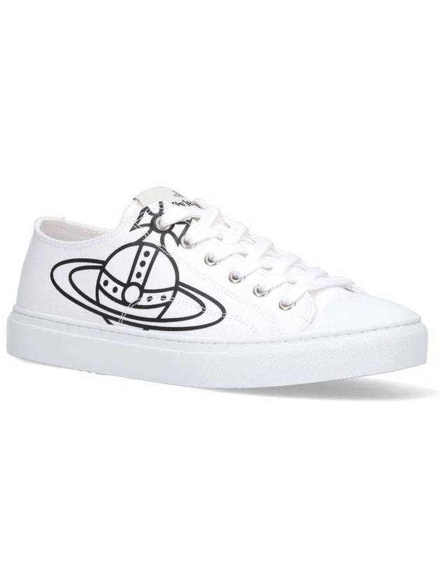 ORB Logo Low Top Sneakers White - VIVIENNE WESTWOOD - BALAAN 5