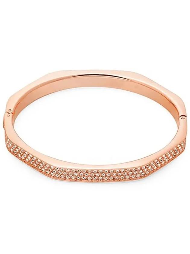 Dextera Bangle Octagon Shape Bracelet White Rose Gold - SWAROVSKI - BALAAN 4