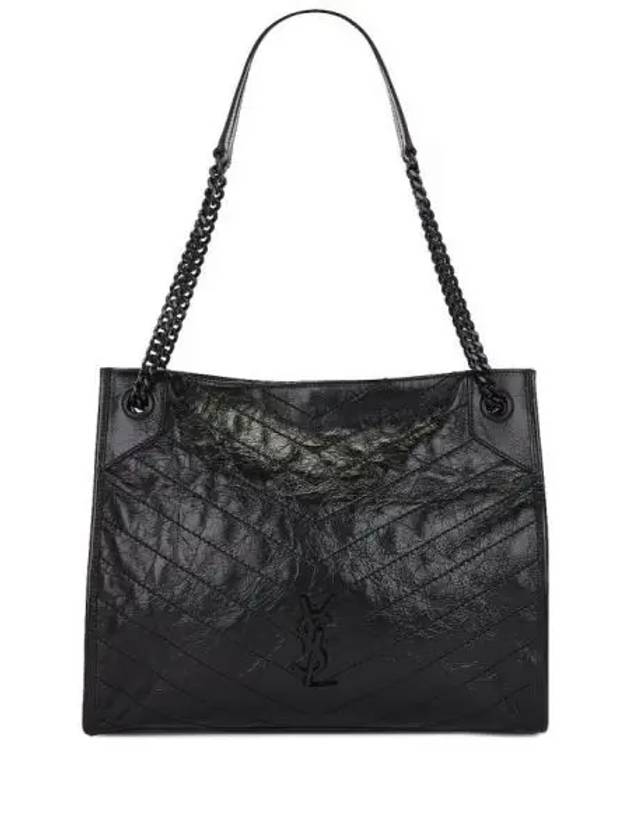 Quilting Nikki Medium Shoulder Bag Black - SAINT LAURENT - BALAAN 2