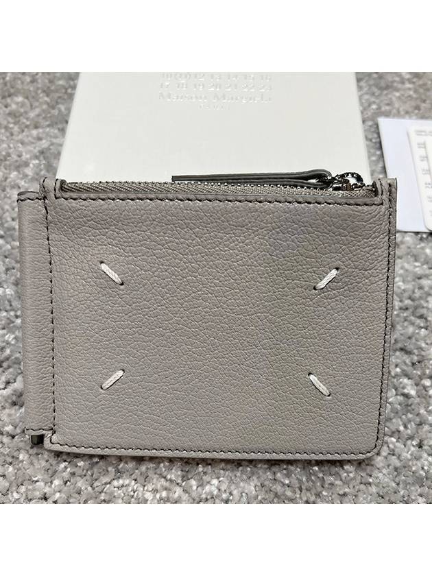 4 Stitch Slim Card Wallet Ash - MAISON MARGIELA - BALAAN 6