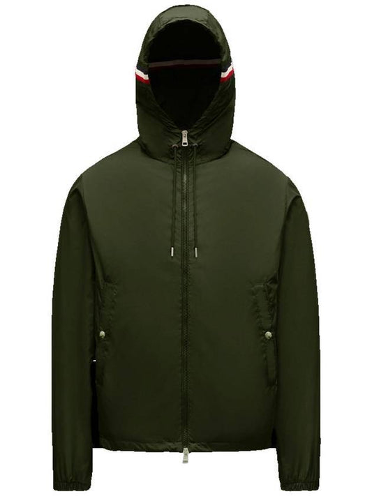 Grimpeurs Hooded Windbreaker Dark Military Green - MONCLER - BALAAN 1