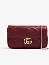 GG Marmont Mini Cross Bag Rosso Ancora Red - GUCCI - BALAAN 2