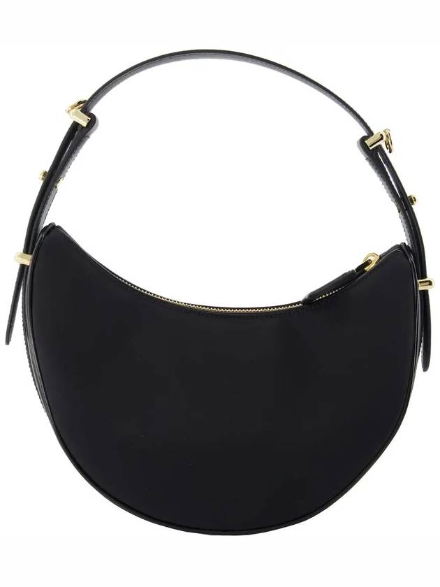 Arque Re-Nylon Leather Shoulder Bag Black - PRADA - BALAAN 4