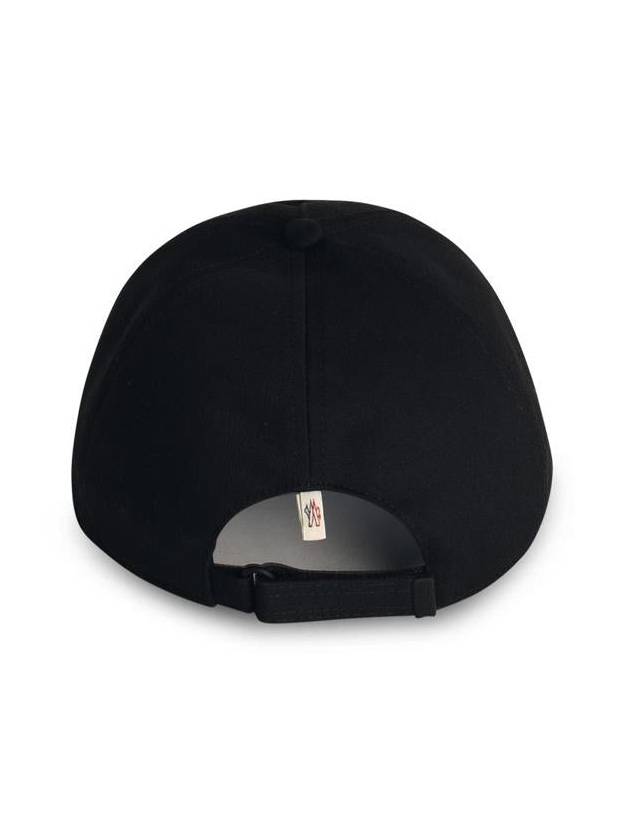 Moncler Grenoble Black Cotton Cap - MONCLER - BALAAN 3