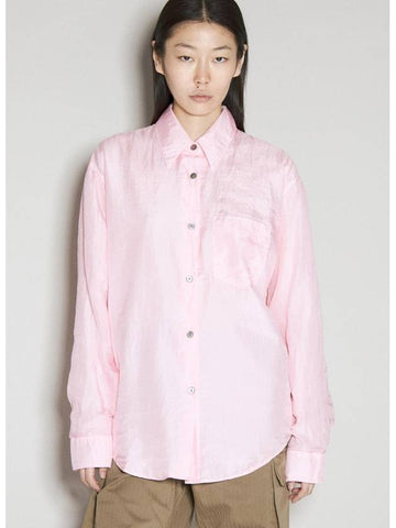 24 ss APRON Shirt W2242ABC Pink Cotton Silk B0111054023 - OUR LEGACY - BALAAN 1