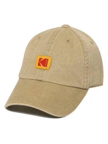 KODAK Square Logo Relax Fit Ball Cap BEIGE - KODO - BALAAN 1