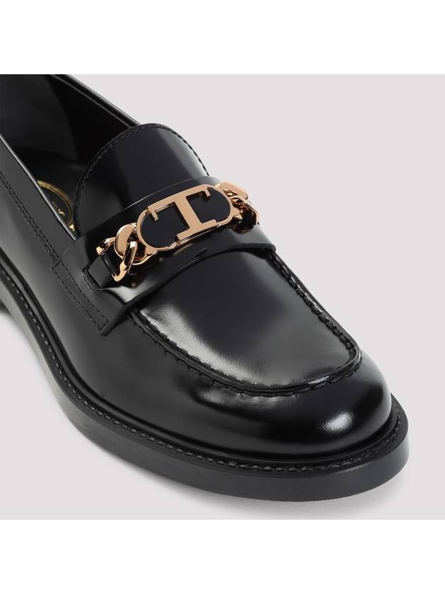 Horsebit Chain Leather Loafer Black - TOD'S - BALAAN 5