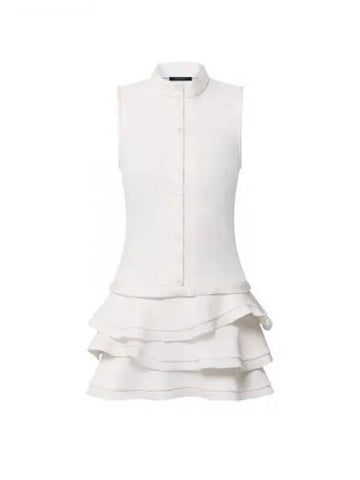 Low waist ruffle dress 1AFYXT - LOUIS VUITTON - BALAAN 1