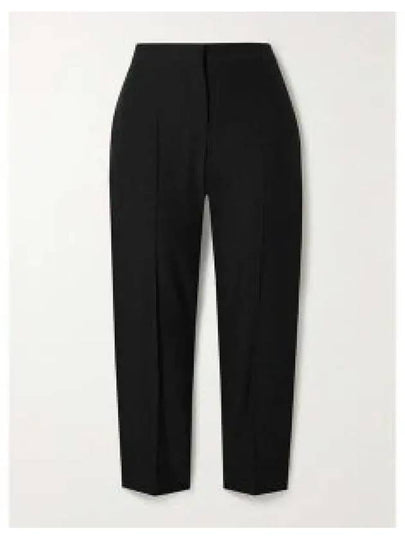 Women's Leaf Crepe Cigarette Straight Pants Black - ALEXANDER MCQUEEN - BALAAN 2