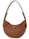 Arque Leather Shoulder Bag Cognac - PRADA - BALAAN 3