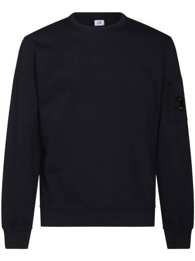 Men's Lens Wafen Light Fleece Sweatshirt Blue - CP COMPANY - BALAAN 2