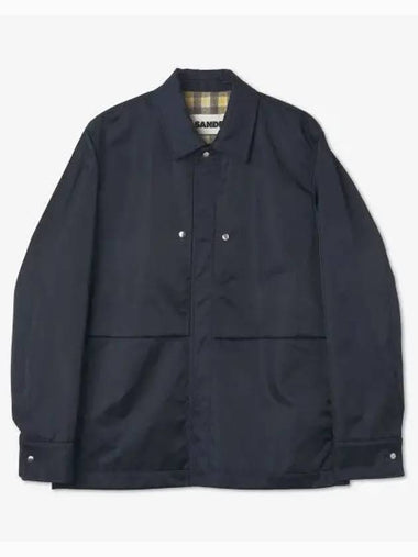 Press Stud Shirt Jacket Navy J47BN0012JTN027402 - JIL SANDER - BALAAN 1