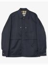 Press Stud Shirt Jacket Navy - JIL SANDER - BALAAN 2