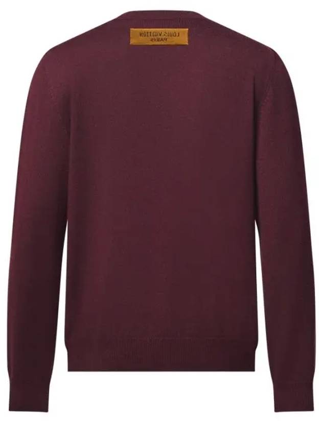 Embossed cashmere crew neck 1AGIHH - LOUIS VUITTON - BALAAN 3