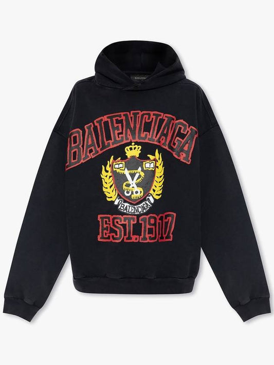 DIY COLLEGE Medium Fit Hoodie - BALENCIAGA - BALAAN 1