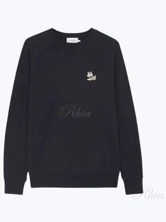 Dressed Fox Patch Classic Sweatshirt Black - MAISON KITSUNE - BALAAN 2